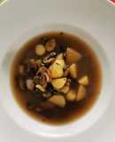 Sopa de hongos y papa