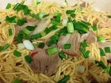 Mì trứng xào thịt xá xíu