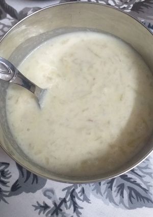 A picture of Kaddu ki kheer.
