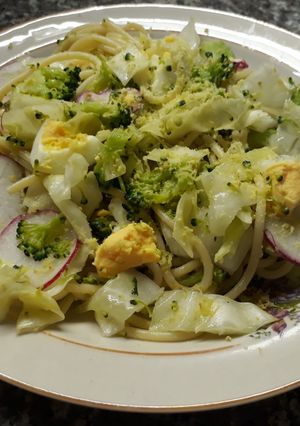 Una foto de Pasta con verduras