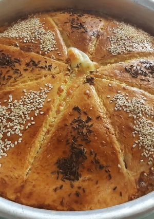 عکسی از دستور فطایر گوشت یا کیک گوشت فاطمه پز😋