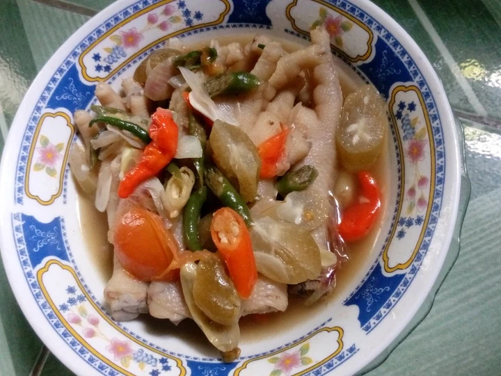 Langkah Gampang Membuat Resep Asem-asem ceker.. yang Lezat Anti Ribet, Uenak Banget