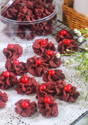 Foto resep Kue Semprit Red Velvet