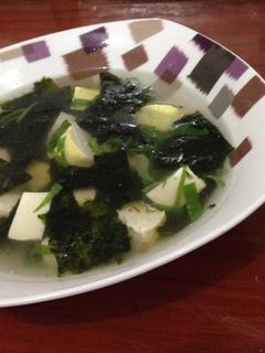 Foto resep Sup Rumput Laut Tahu