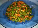Kacang panjang teri balado