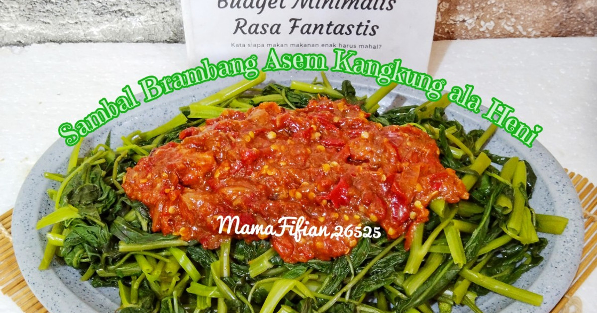 Resep Sambal Brambang Asem Kangkung Ala Heni Rasanya Maknyus