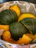 Zucca delica al vapore aromatizzata al rosmarino