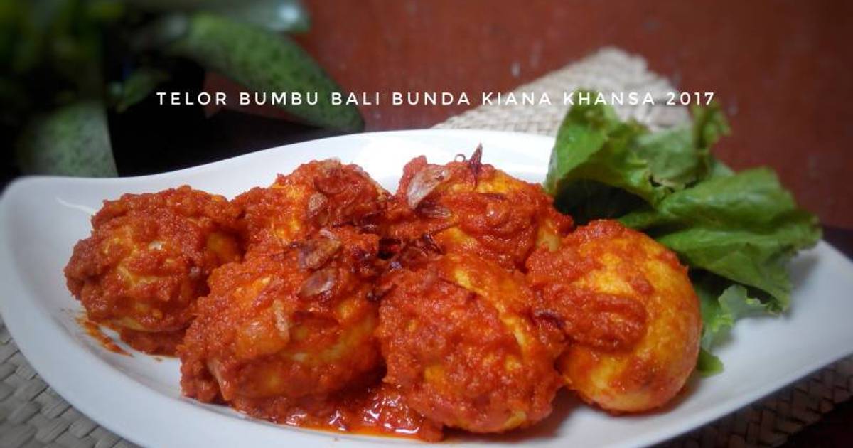 Resep Telor Bumbu Bali Oleh Bunda Kiana Khansa Cookpad