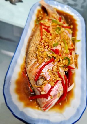 Foto resep Steam Ikan Kakap Merah