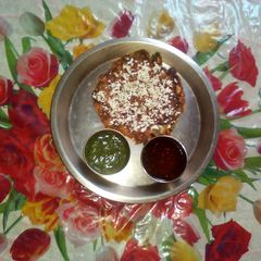A picture of Mix vege paneeri stuffed prantha.