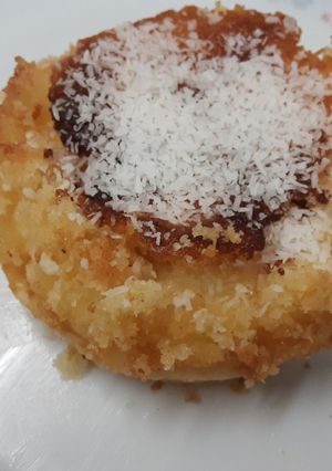 Una foto de Pastel de limón y coco sin azúcar