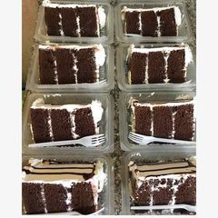 A picture of Chocolate poke cake.