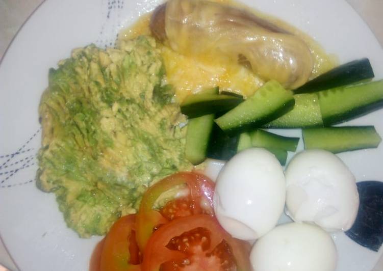 Step-by-Step Guide to Prepare Any-night-of-the-week Boiled eggs with mashed avocado