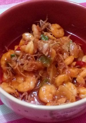 Foto resep Udang Saus Padang