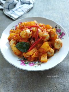 Foto resep Balado Telur Puyuh Kentang