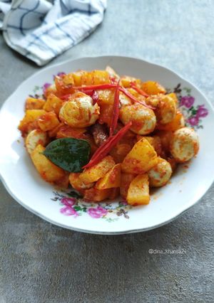 Foto resep Balado Telur Puyuh Kentang