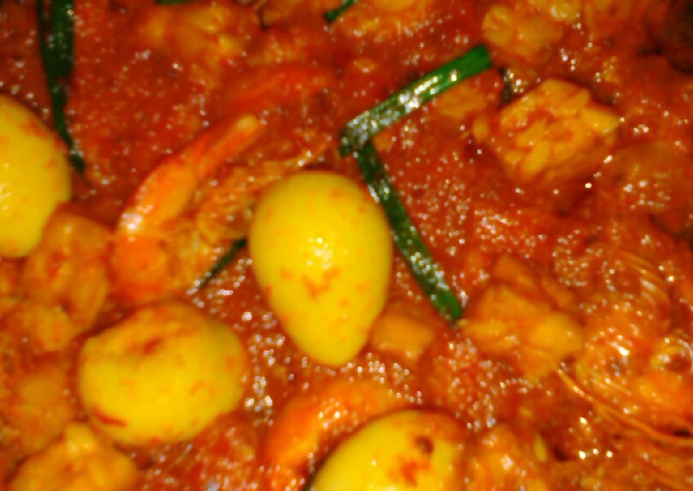 16. Rica rica udang telur puyu tempe #BikinRamadhanBerkesan