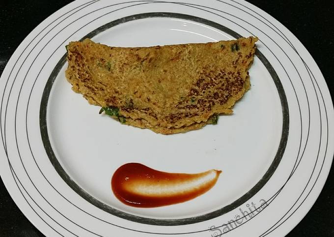 Recipe of Thomas Keller Oats Spring Onion Chilla
