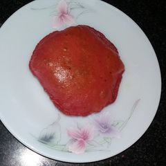 A picture of Beetroot masala poori.