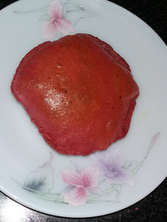 A picture of Beetroot masala poori.