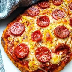 A picture of Naan Bread Pizza (Spicy Chorizo) 🍕.