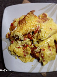 Foto resep 100. Omelet Tomat Keju || Menu Simpel dan pasti habis|