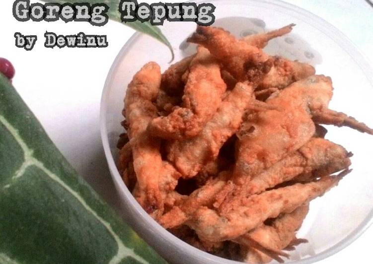 Teri Basah Goreng Tepung