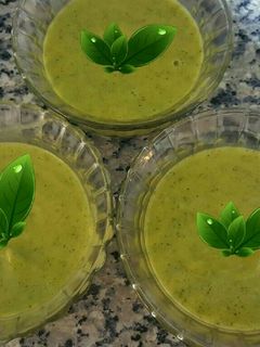 Una foto de Crema de calabacín