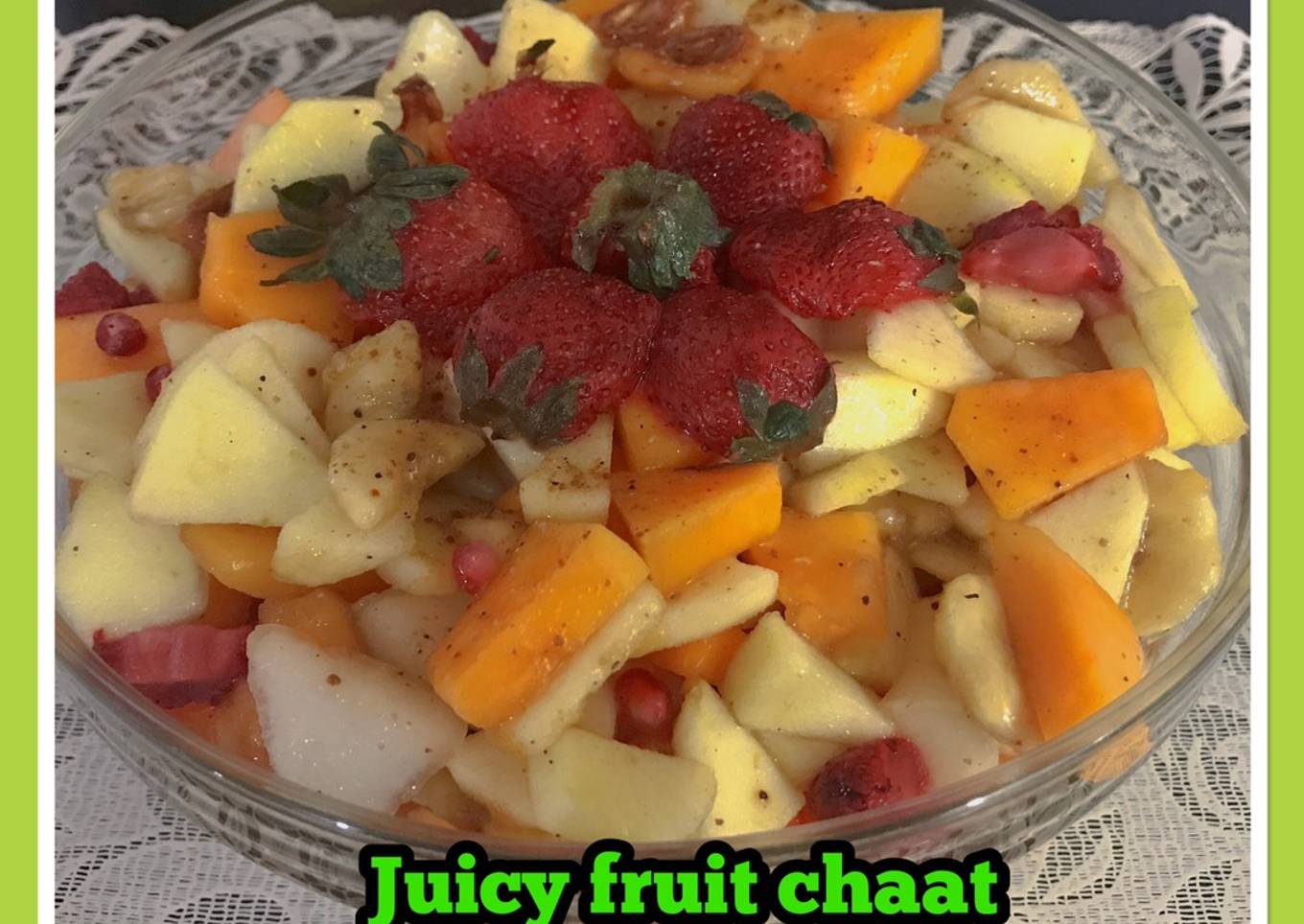 Juicy fruit chaat 😋
