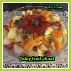 Juicy fruit chaat 😋 A picture of Juicy fruit chaat 😋.