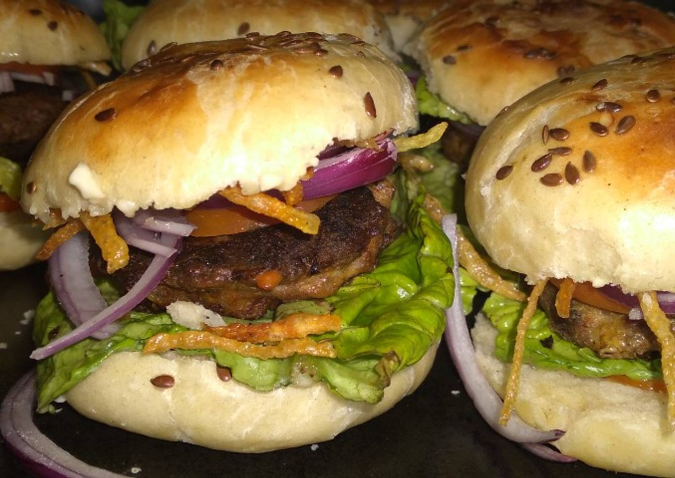 #copaamerica Mini hamburguesas caseras!!!๐๐๐๐๐ฒ