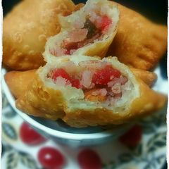 A picture of Dry Fruits 'N' Poha Samosa.