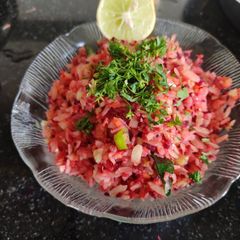 A picture of Healthy rainbow poha.