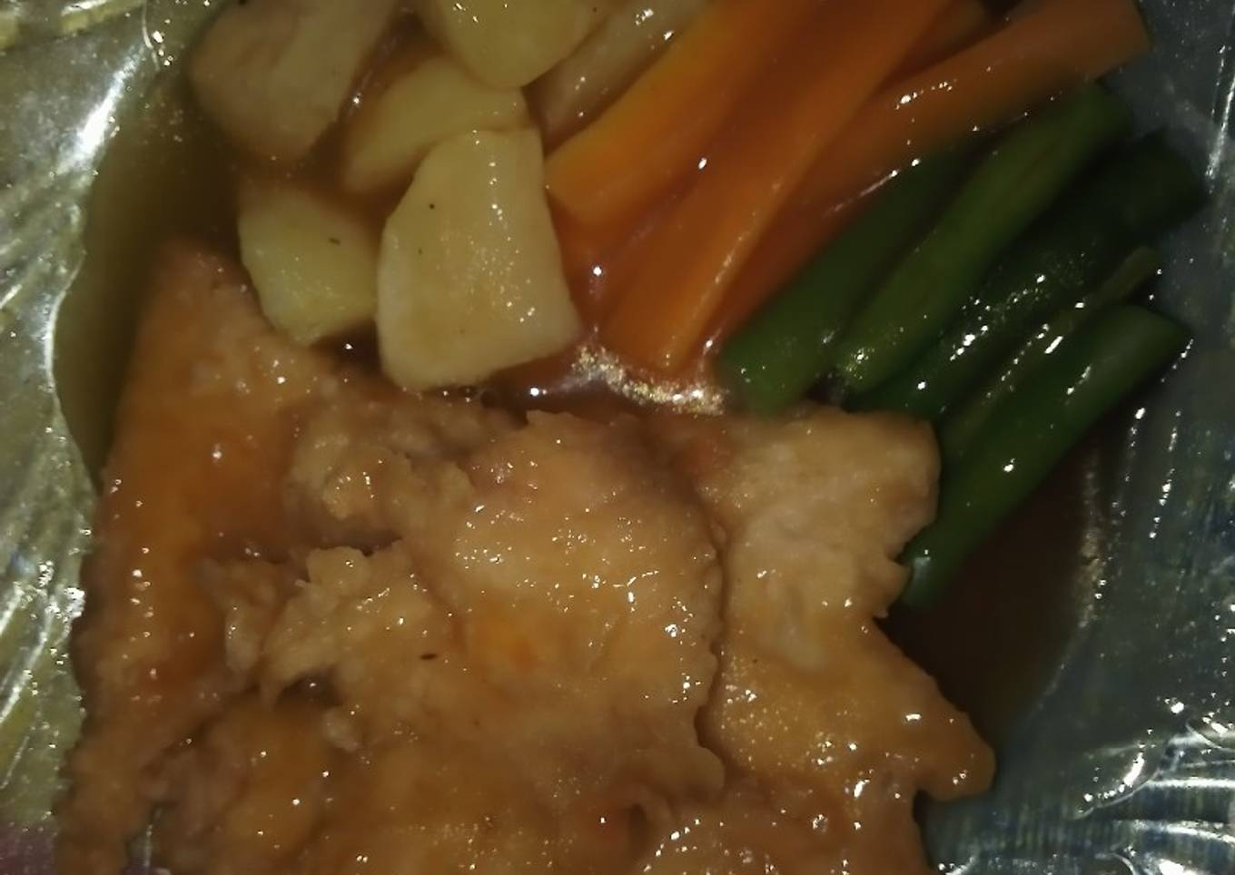 Crispy chicken steak ala ala