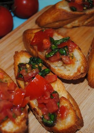 A picture of Bruschetta.