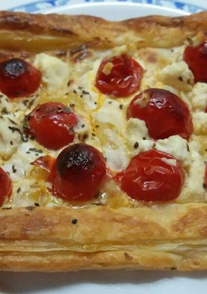Foto principal de Tarta de tomates con queso ricotta