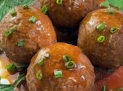 A picture of deep fried meatball