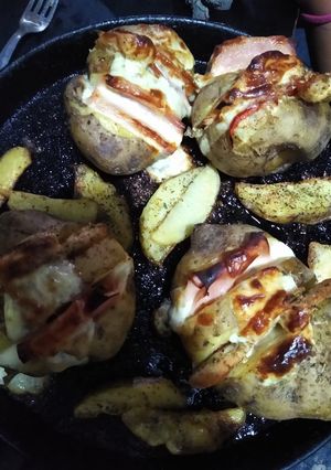 Una foto de Papas rellenas