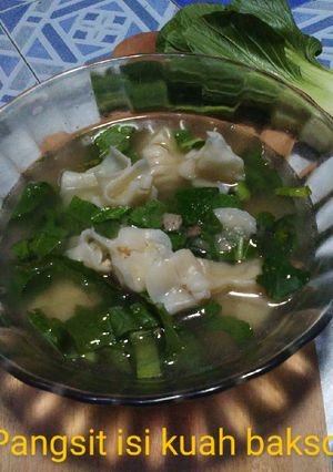 Foto resep Pangsit isi kuah bakso