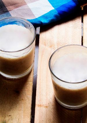 Hình của món Banana Panna Cotta : Ngày kiêng khem.