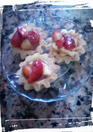 صورة لوصفة ترتولات الفواكه من دون بيض - Tartelettes aux fruits sans œufs