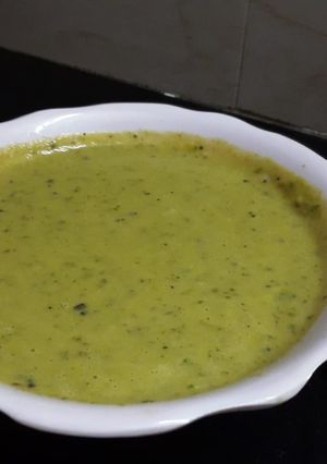 A picture of Spicy green chilli chutney.