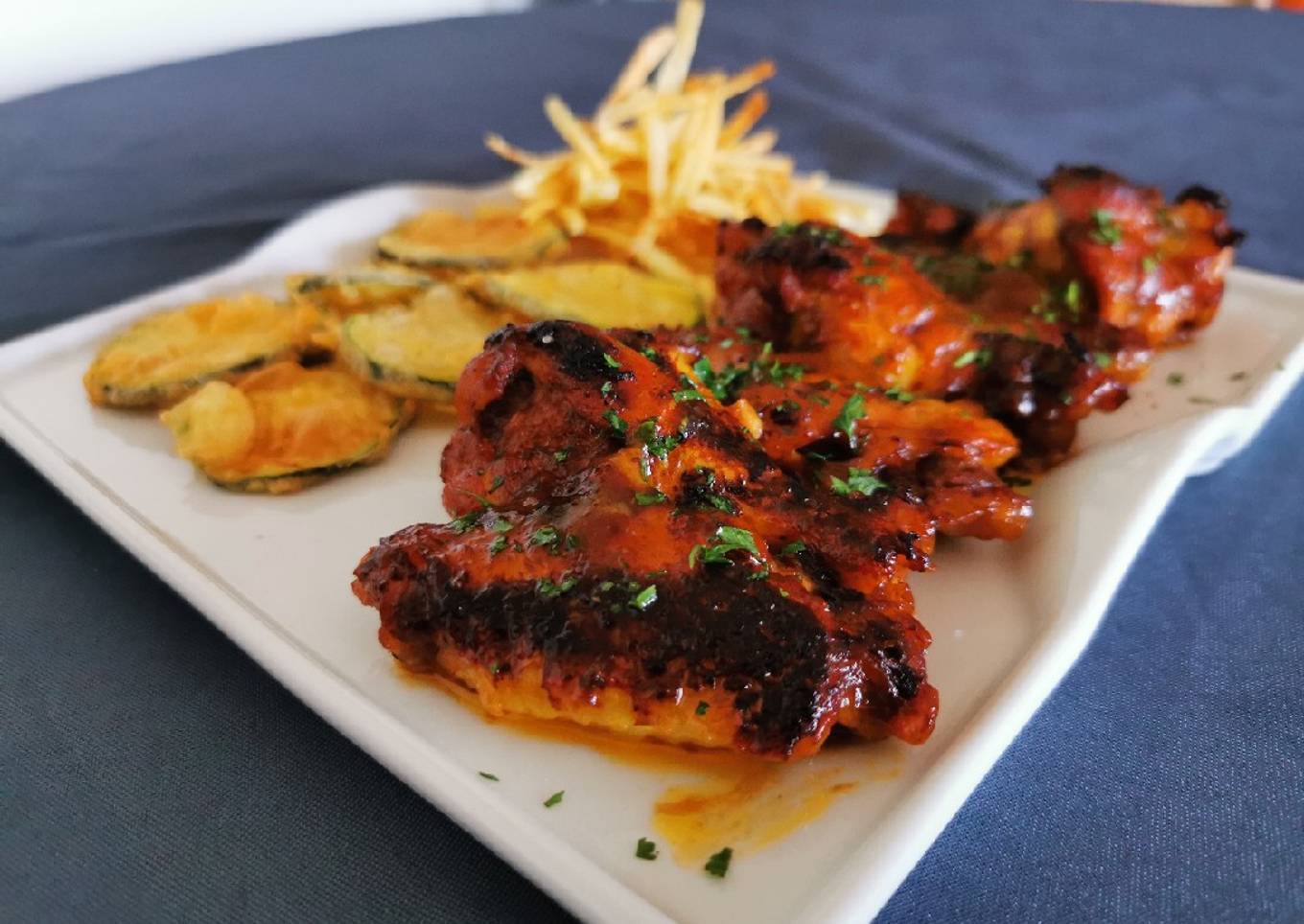 Alitas de pollo a la barbacoa