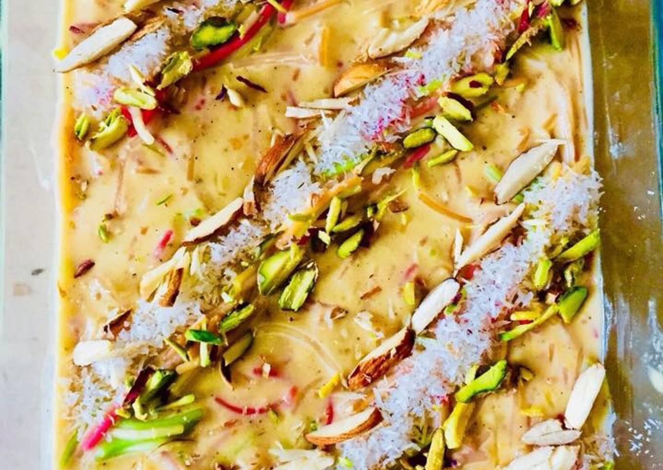 Colourful Milk Halwa