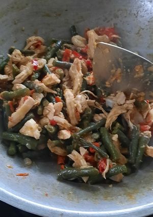Foto resep Tumis ayam kacang panjang