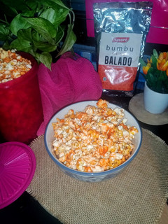 Foto resep Popcorn Karamel Balado Pedas Manis