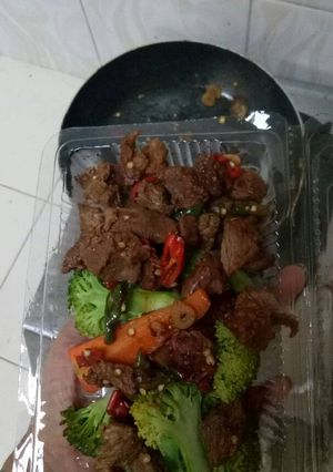 Foto resep Tumis daging sapi untuk diet, no oil, no garam no micin,