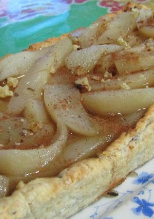 Una foto de Tarta de peras