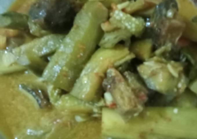 Yuk intip, Resep  membuat Ikan pe + terong masak kuah santan  nikmat