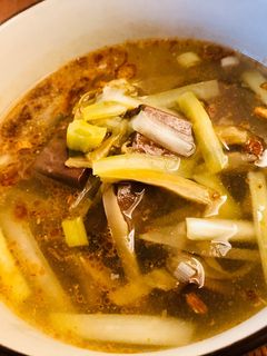 🏅酸菜豬血湯 的食譜成品照片